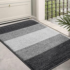 Kitinjoy Indoor Outdoor Door Mat, 36x24 Non-Slip Absorbent Dirt Trapper by Kitinjoy