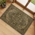 RELEANY Area Rugs Small 2'x3' Washable Non-Slip, Floral Vintage Distress by RELEANY