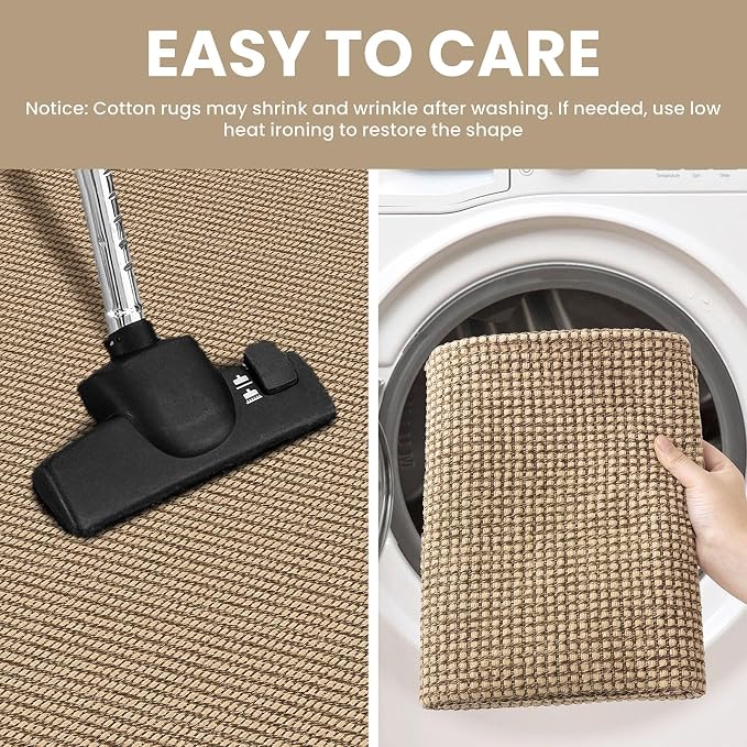 IOHOUZE Washable Exrea Long Hallway Runner Rug 2.6x18 Rubber Backed Kitchen - Image 4
