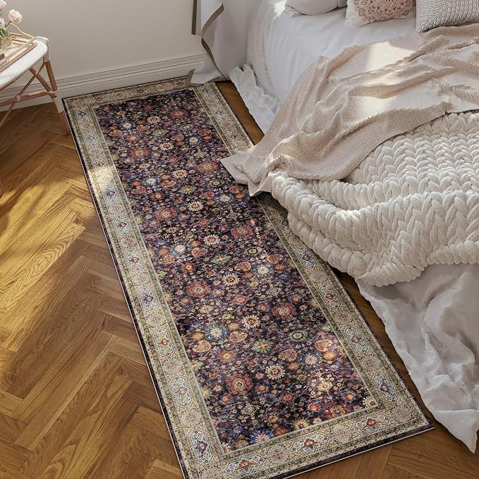 Rugcomf Runner Rug for Hallways Kitchen Rug Non Slip 2'6''x8' Washable Rugs - Image 7