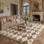 PureCozy Brown 6x9 Area Rug for Living Room Washable Non Slip Neutral Soft - Image 3