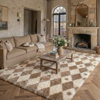 PureCozy Brown 9x12 Area Rug for Living Room Washable Non Slip Neutral Soft - Image 3