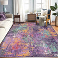 RELEANY Washable Area Rugs 9'x12' Non-Slip Modern Abstract Soft by RELEANY