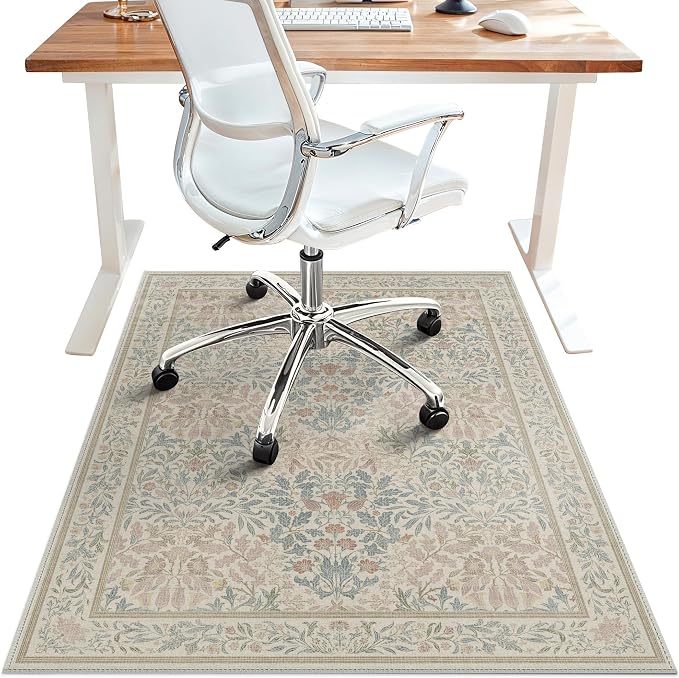 48"x72" Office Chair Mat for Hardwood Tile Floor, Under Desk Carpet Protector by BESBLEE