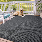 OLANLY Front Door Mat Outside Entrance 71x47, Heavy Duty Sturdy Natural Rubber by OLANLY