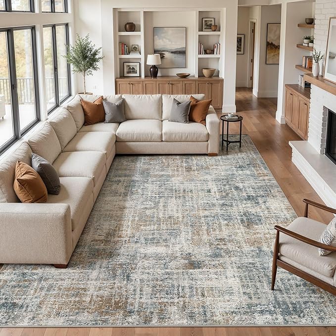cotiled Washable 8x10 Area Rug for Living Room - Image 5