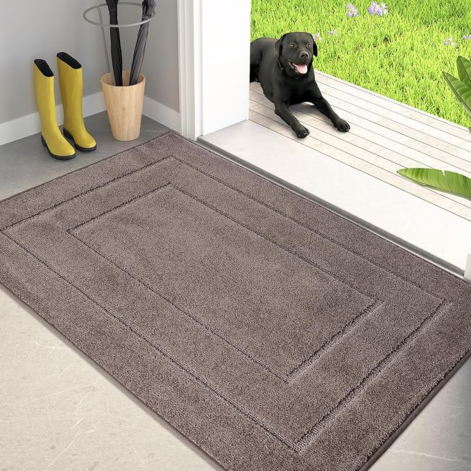 PURRUGS Dirt Trapping Door Mat 34" x 59", Non-Slip/Skid Machine Washable by PURRUGS