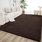 Litanika 4x6 Shag Area Rug for Living Room Bedroom, Non-Shedding Modern Indoor by Litanika