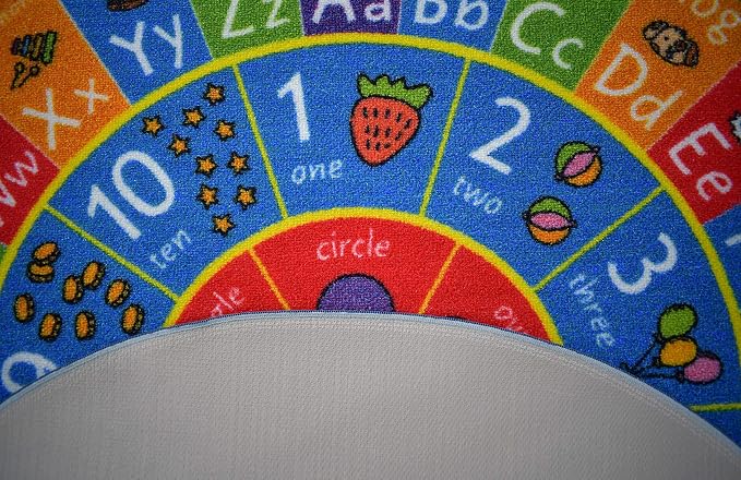 KC Cubs Educational Kids Rug – ABC Alphabet, 123 Numbers & Shapes Learning Mat - Image 6