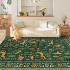DUKINO 5x7 Rug, Washable Animal Living Room Rug - Image 6