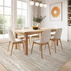 Nakagishi 9x12 Area Rugs Living Room: Washable Large Vintage Rug Neutral - Image 7
