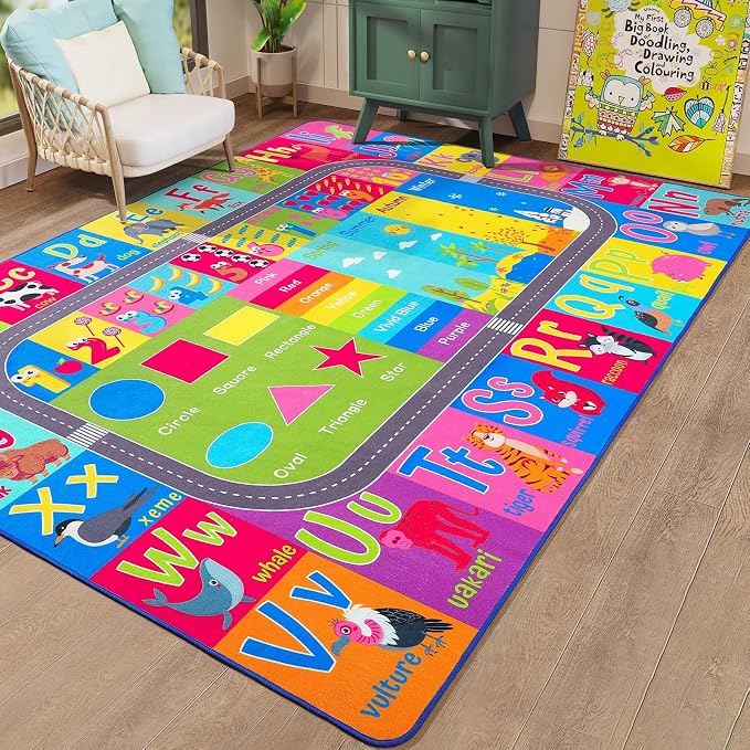 HOMORE Kids Educational Rug, Kids Collection Area Rug - Image 7