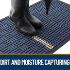 OLANLY Front Door Mat Outside Entrance 71x47, Heavy Duty Sturdy Natural Rubber - Image 3
