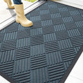 OLANLY Front Door Mat Outside Entrance 47x32, Heavy Duty Sturdy Natural Rubber by OLANLY