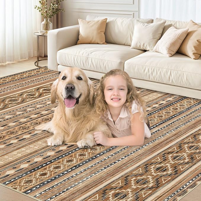 cotiled 5x8 Area Rugs Living Room Rug: Washable Boho Rugs - Image 6