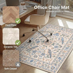36"x60" Office Chair Mat for Hardwood Tile Floor, Under Desk Carpet Protector - Image 3