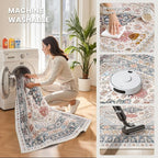 zesthome 5x8 Area Rugs for Living Room, Non-Slip Backing Washable Rugs - Image 5