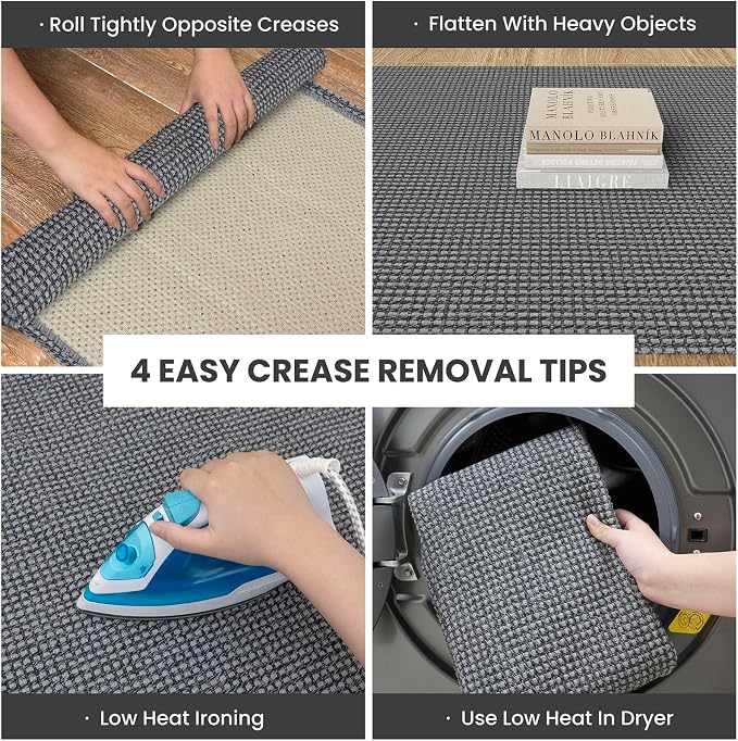 IOHOUZE Washable Exrea Long Hallway Runner Rug 3x20 Non Slip Rubber Backed - Image 2