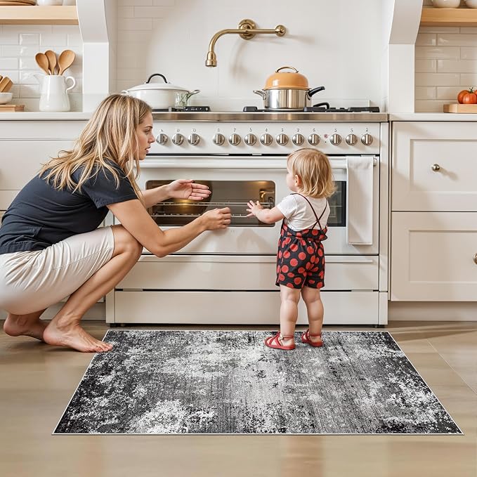 2x4 Washable Runner Rug – Non-Slip Small Throw Rug - Image 3