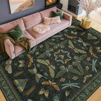 6x9 Dark Green Area Rugs for Dining Room - Image 6