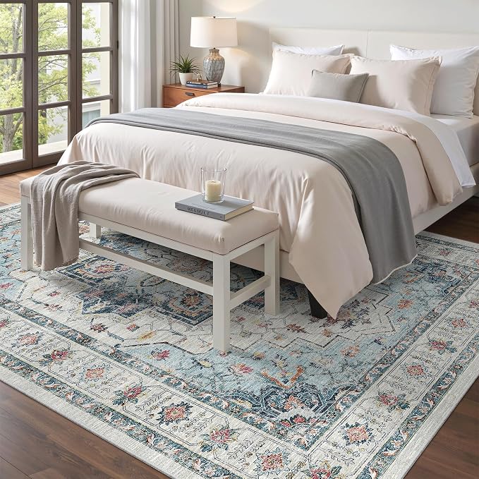 Madane 5x7 Area Rugs for Living Room, Stain Resistant Washable Rug, Non-Slip - Image 2