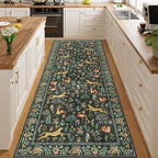 DUKINO 3x8 Washable Runner Rug, Low Pile Animal Print Non Slip Long Runner Rug - Image 6