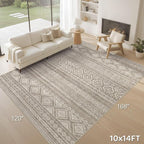 cotiled 10x14 Area Rugs Living Room Rug: Washable Boho Rugs - Image 9