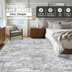 10x14 Area Rugs for Living Room Rug Washable: Abstract Large Rug Indoor Modern - Image 2