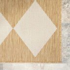 Nuloom Outdoor Performance Collection Sabina Tan/Ivory, High Traffic, Stain - Image 4