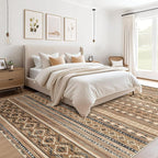cotiled 5x8 Area Rugs Living Room Rug: Washable Boho Rugs - Image 3