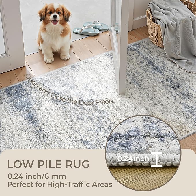 3x16 Washable Runner Rug for Hallway, Non-Slip Long Hallway Runner for Entryway - Image 6