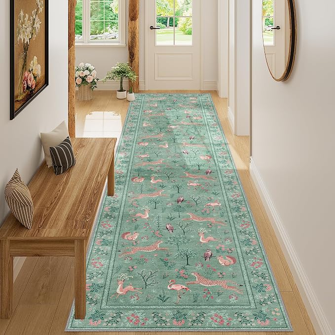 DUKINO 2x10 Rug for Hallway, Washable Kitchen Runner Rug - Image 6