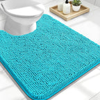 OLANLY Toilet Rugs U-Shaped 24x20, Extra Soft Absorbent Chenille Contour by OLANLY