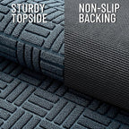 OLANLY Front Door Mat Outside Entrance 47x23, Heavy Duty Sturdy Natural Rubber - Image 4