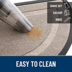 OLANLY Half Circle Door Mat Indoor Outdoor Entrance Welcome, Waterproof - Image 5