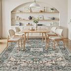 8x10 Area Rugs Living Room: Washable Vintage Rug Large Non-Slip Stain Resistant - Image 6