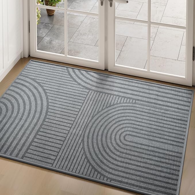 Front Door Mat 36''x59'', Absorbent Dirt Resist Washable Non Slip Low-Profile - Image 8
