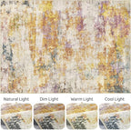 7x10 Area Rug Living Room: Machine Washable Large Abstract Modern Soft Rug - Image 9