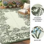 Garvee Outdoor Rugs 9' x 18’ Waterproof Reversible Mats, Large Area Plastic - Image 6