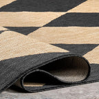 Nuloom Outdoor Performance Collection Sabina Dark Grey/Ivory, High Traffic - Image 7