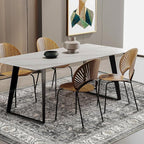 CHAMPLANT Area Rug 5'x7' Washable Rug Vintage Traditional Floor Cover Thin - Image 2