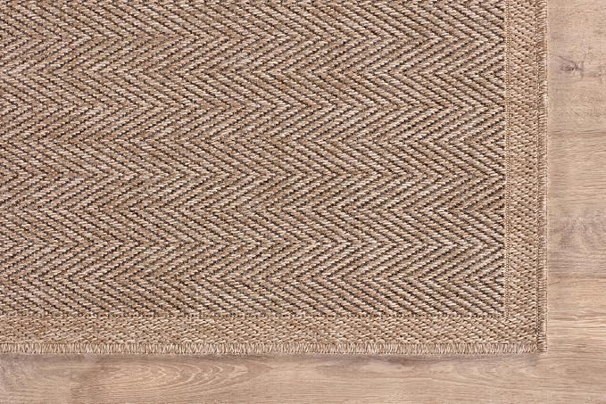 CAMILSON Easy Jute Rug 8x10, Indoor Outdoor Natural Color Fiber Area Rugs - Image 5