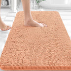 OLANLY Bathroom Rugs 30x20, Extra Soft Absorbent Chenille Bath Rugs, Rubber by OLANLY