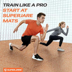 SUPERJARE 0.56'' Thick 6 Pcs 24 Sq Ft Rubber Top Exercise Equipment Mats - Image 3