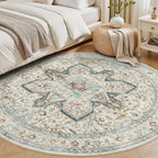 Tortania 8' Round Area Rug Living Room Rugs - Image 3