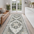 Madane Hallway Runner 3x8, Kitchen Rugs Washable Entryway Rug Vintage Kitchen - Image 3