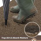 BEQHAUSE Dirt Trapper Door Mat 48" x 72", Non-Slip Washable Doormats Entrance - Image 3