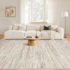 Nakagishi 9x12 Area Rugs Living Room: Washable Large Vintage Rug Neutral - Image 4