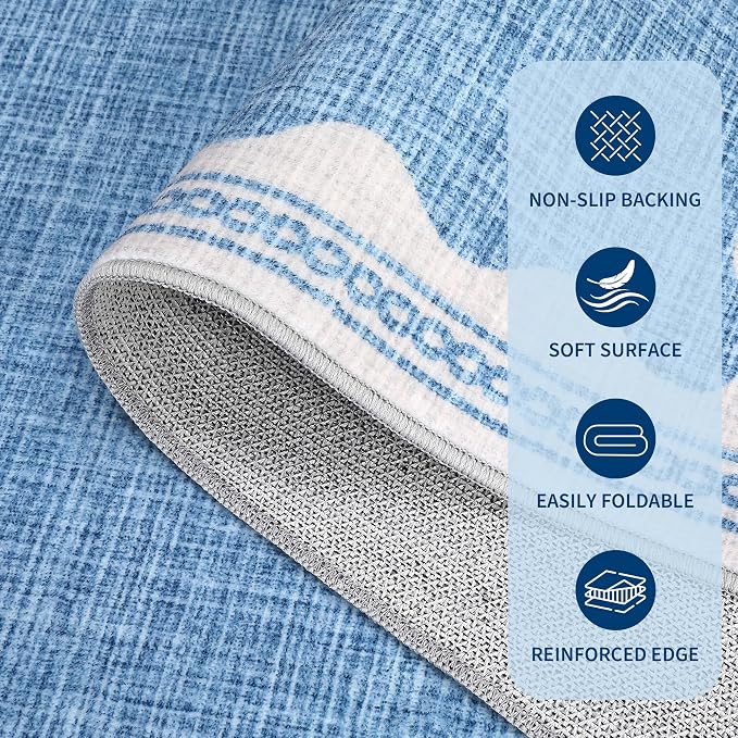 GarveeHome 2x10 Runner Rug for Hallway Washable Kitchen Rugs Non Slip Solid - Image 6