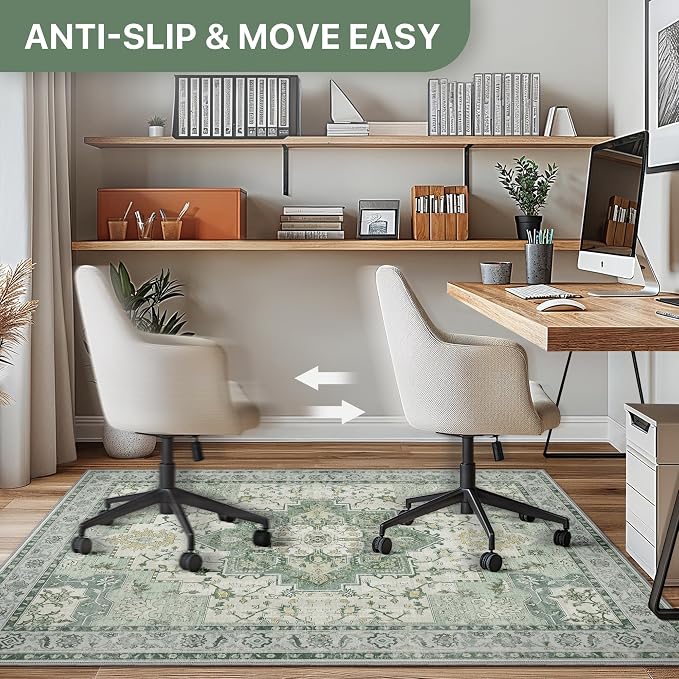 48"x60" Office Chair Mat for Hardwood Tile Floor, Under Desk Carpet Protector - Image 5